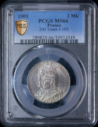 2 марки 1901 "200-летие королевства" (Пруссия) (в слабе)