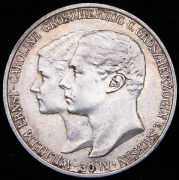 2 марки 1903 "Свадьба Вильгельма и Каролины" (Саксен-Веймар-Эйзенах)