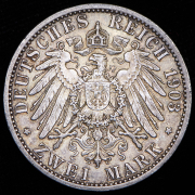2 марки 1903 "Свадьба Вильгельма и Каролины" (Саксен-Веймар-Эйзенах)