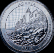 25 центов 2012 "Национальный парк Акадия" (штат Мэн)