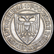 3 марки 1926 "700 лет вольному городу Любек" (Германия) A