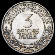 3 марки 1926 "700 лет вольному городу Любек" (Германия) A