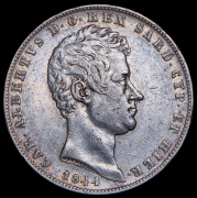 5 лир 1844 (Сардиния) P