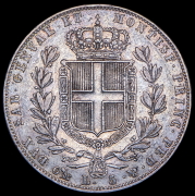 5 лир 1844 (Сардиния) P