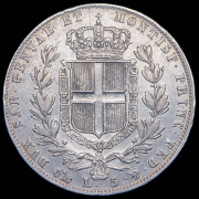 5 лир 1844 (Сардиния) P