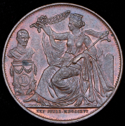 5 сантимов 1856 "25 лет инаугурации короля Леопольда I" (Бельгия)