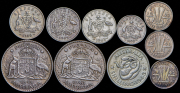 Набор из 10 сер. монет 1927-1944 (Австралия)