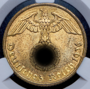 10 пфеннингов 1936 (Германия) (в слабе) A