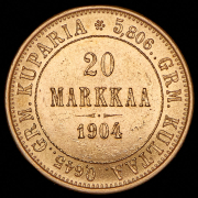 20 марок 1904 (Финляндия) L