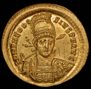 Солид. Феодосий II. Рим империя