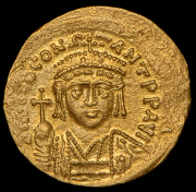 Солид. Тиберий II Константин. Рим империя