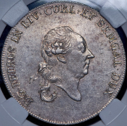 Талер 1780 (Курляндия) (в слабе)