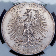 Талер 1859 "100 лет со дня рождения Фридриха Шиллера" (Франкфурт) (в слабе)