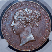 1/13 шиллинга 1858 (Джерси) (в слабе)