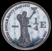 1/4 евро 2004 "Луи Оскар Роти". Пробная (Французская Гвиана)