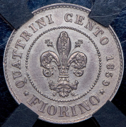 1 фиорино 1859 (Тоскана) (в слабе)