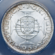 10 эскудо 1955 (Ангола) (в слабе)