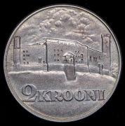 2 кроны 1930 "Замок Тоомпеа в Таллине" (Эстония)