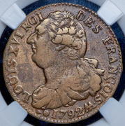 2 соля 1792 (Франция) (в слабе) A