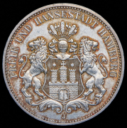 3 марки 1912 (Гамбург) J