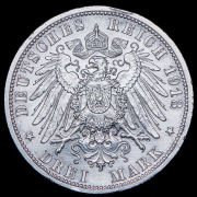3 марки 1913 "25 лет правлению Вильгельма II" (Пруссия)