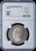 3 марки 1915 (Баден) (в слабе)