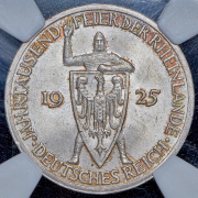 3 марки 1925 "1000-летие Рейнланда" (Германия) (в слабе) А