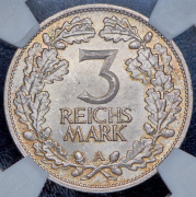 3 марки 1925 "1000-летие Рейнланда" (Германия) (в слабе) А