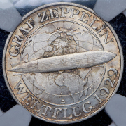 3 марки 1930 "Цеппелин" (Германия) (в слабе) A