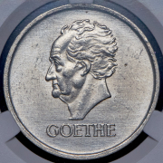 3 марки 1932 "100-летие смерти Гёте" (Германия) (в слабе) A