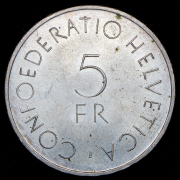 5 франков 1963 "100 лет Красному Кресту" (Швейцария) B