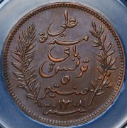 5 сантимов 1891 (Тунис) (в слабе) А