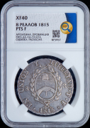 8 реалов 1815 (Аргентина) (в слабе)