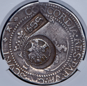 Ефимок с признаком 1655 года на талере 1629 года (в слабе)