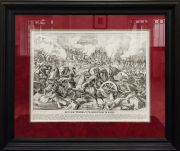 Литография "Взятие штурмом турецкой крепости Карса 6 ноября 1877 года" 