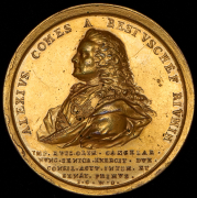 Медаль "Граф Алексей Бестужев-Рюмин" 1762