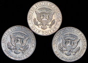 Набор из 3 сер монет 1/2 доллара 1965-1969 (США) 