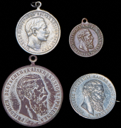 Набор из 4 медалей и жетонов "Германская империя" (Пруссия)