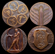Набор из 4 медалей "Международные соревнования" (СССР)