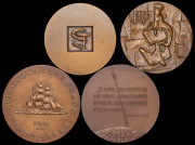 Набор из 4 медалей "Великие ученые"