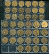 Набор из 40 монет 3, 5 копеек 1930-1991 (СССР)
