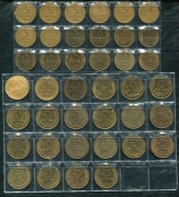Набор из 40 монет 3, 5 копеек 1930-1991 (СССР)