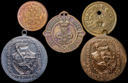 Набор из 5 медалей и жетонов
