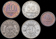 Набор из 5 монет (Португальские колонии)