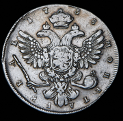Рубль 1738 СПБ