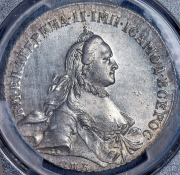 Рубль 1763 (в слабе) СПБ-ЯI