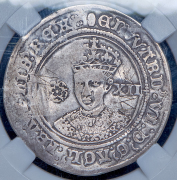 Шиллинг 1551-1553 (Англия) (в слабе)