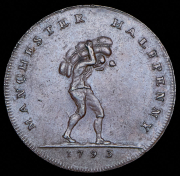 Токен 1/2 пенни 1793 (Манчестер)