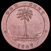 1 цент 1847 (Либерия)