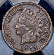 1 цент 1899 (США) (в слабе)